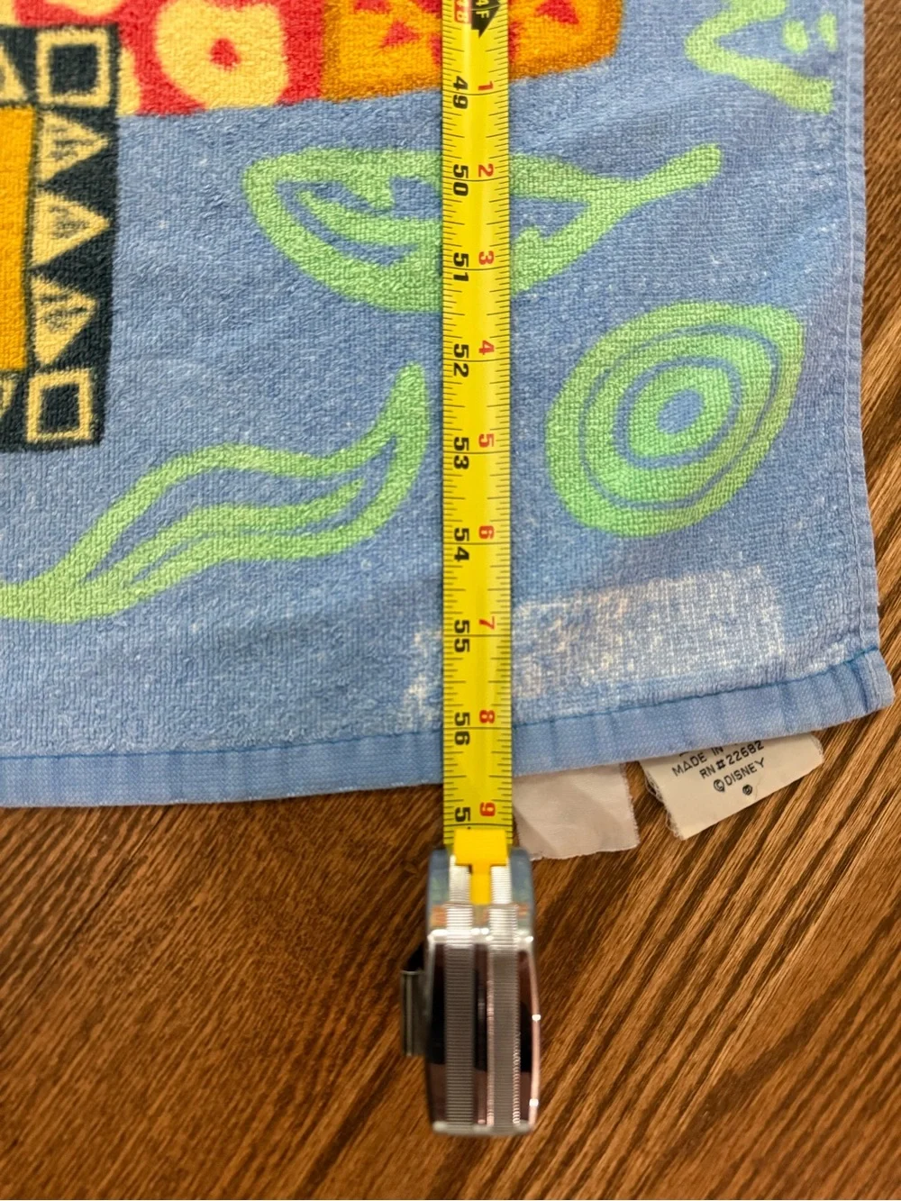 Vintage 90s Disney The Lion King Simba Beach Pool Towel Franco Cotton